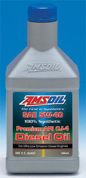 Amsoil 5w-40 meets the API CJ-4 emission standards